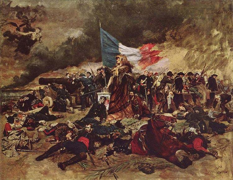 Jean-Louis-Ernest Meissonier The siege of Paris in 1870 oil painting image